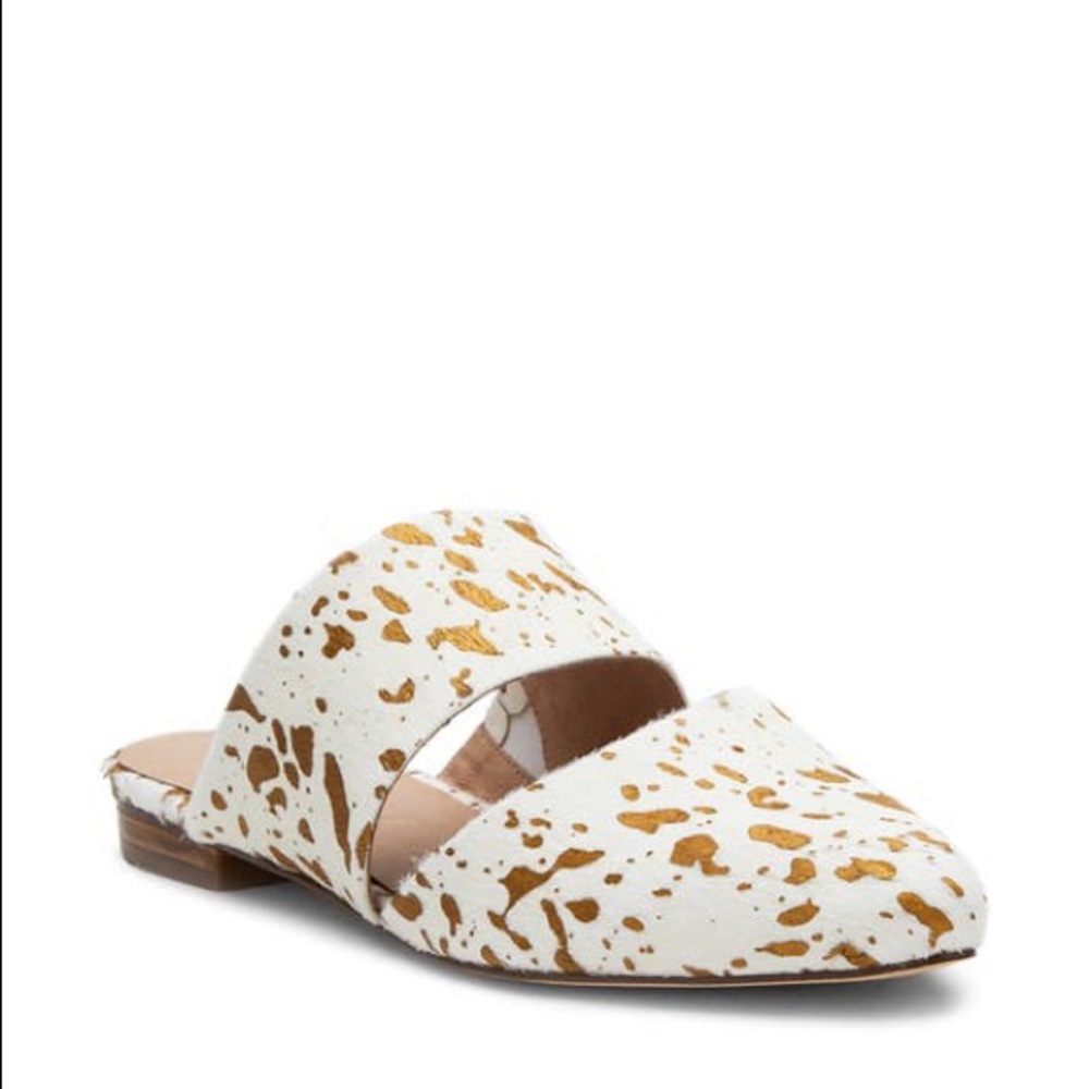 Matisse Pointed Calf Hair Mules NWOT